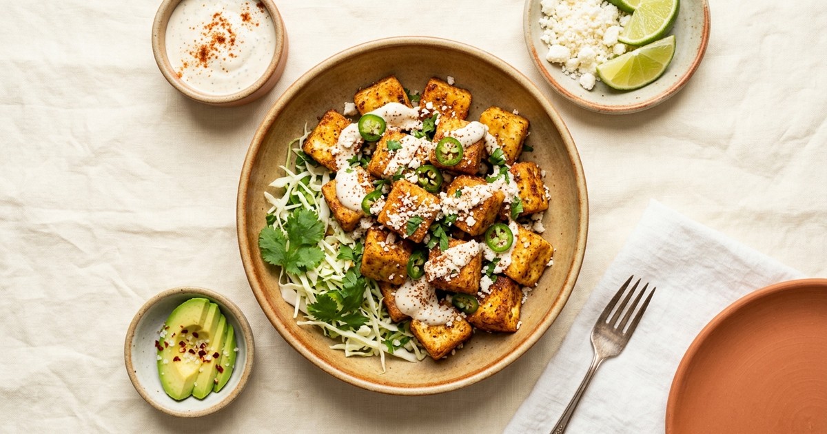 Air Fryer Cumin-Chile Paneer Elote Bites with Lime Cotija Dust