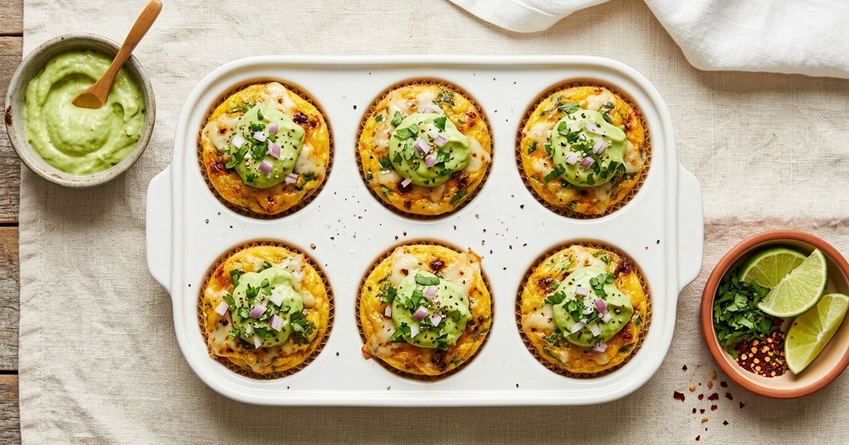 Batch-Prep Chipotle-Lime Coconut Egg Cups with Pepper Jack & Avocado