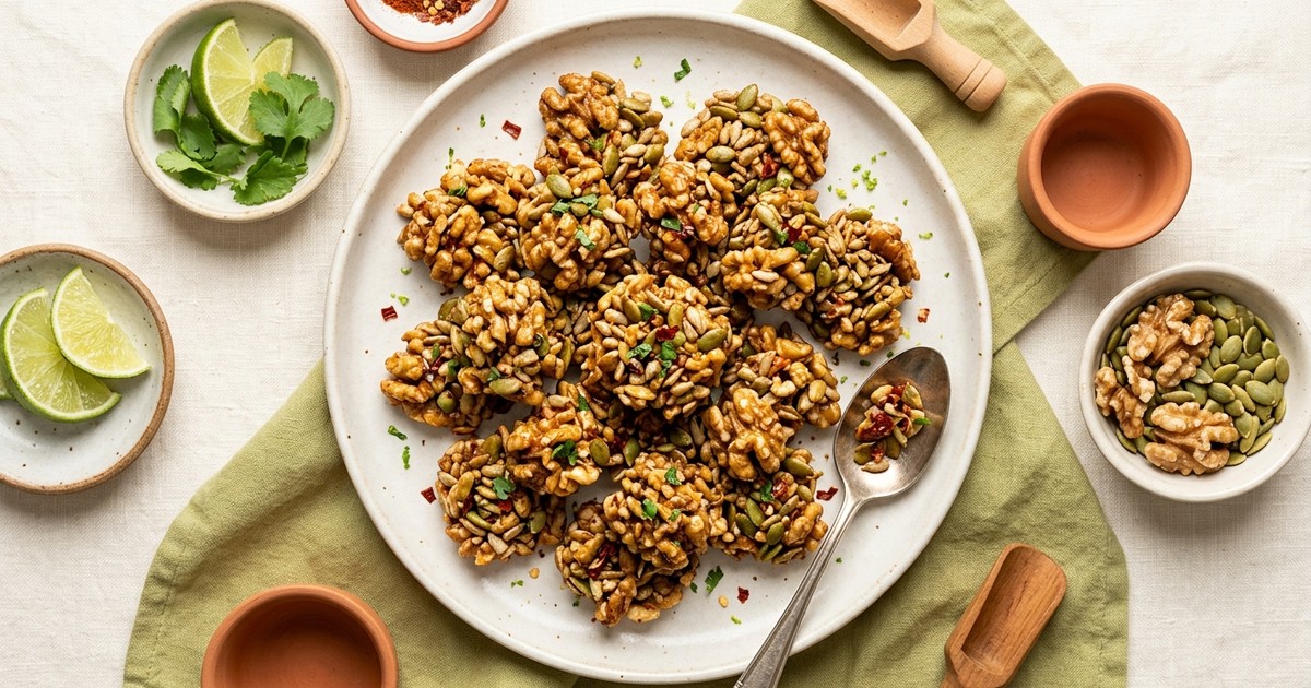 Batch-Prep Thai Chili-Lime Seed & Walnut Clusters
