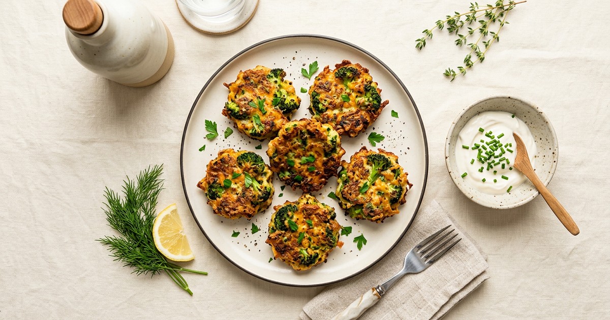 Broccoli Cheese Fritters