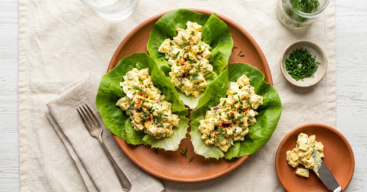 Egg Salad Lettuce Wraps