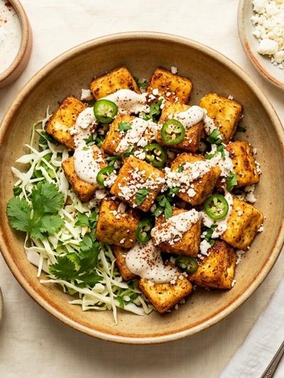 Air Fryer Cumin-Chile Paneer Elote Bites with Lime Cotija Dust