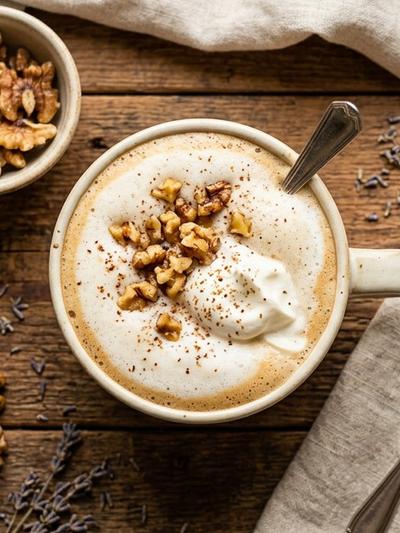 Toasted Walnut and Mascarpone Italian Cream Latte