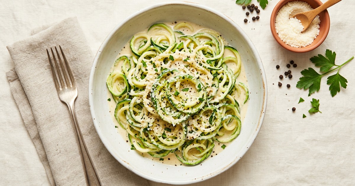 Zucchini Noodle Alfredo